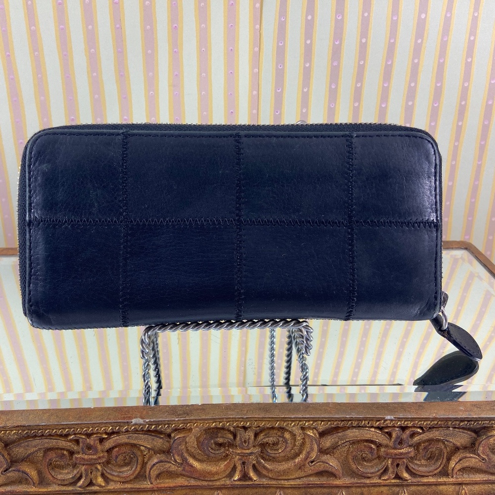 Co-Lab Black Leather Patchwork Wallet